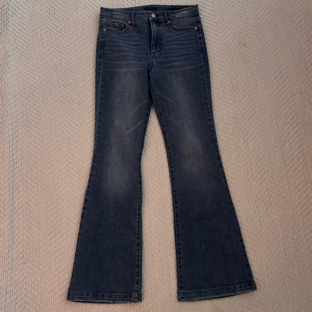 Sofia by Sofia Vergara Y2K Dark Blue Flare Jeans Size 6